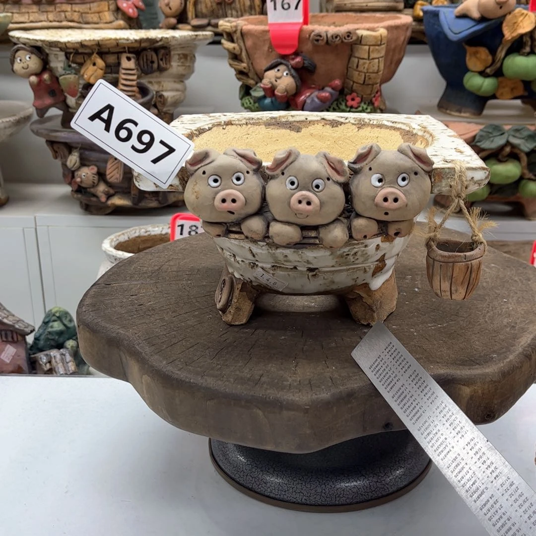 红陶可****料花盆697可乐