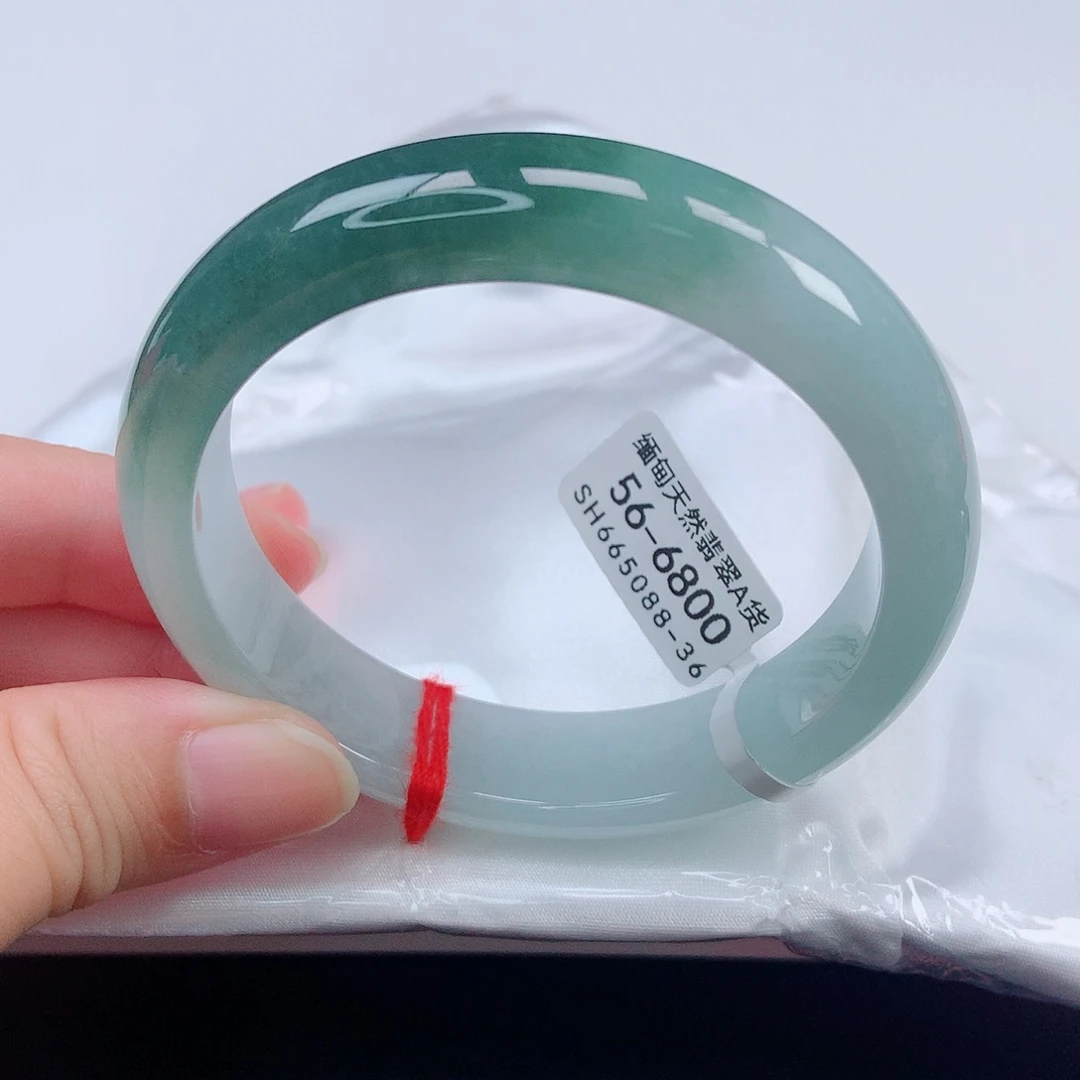 未镶嵌手镯翡翠56正圈