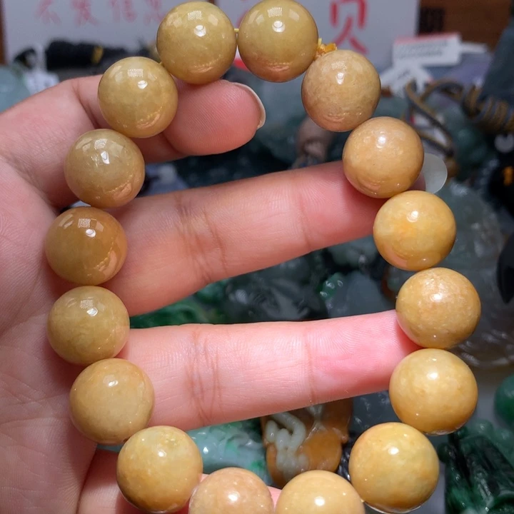 翡翠颈饰未镶嵌保真天然A货翡翠