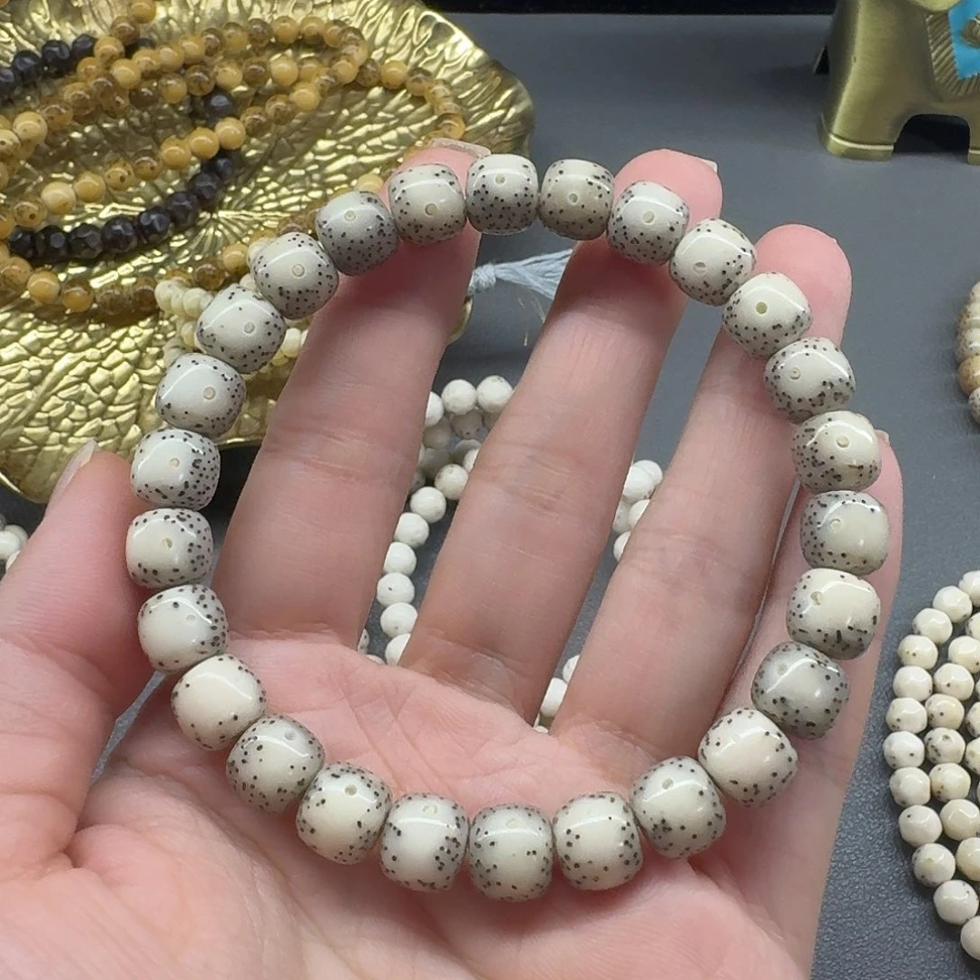 吊坠星月菩提9×8老型通体大留白单圈