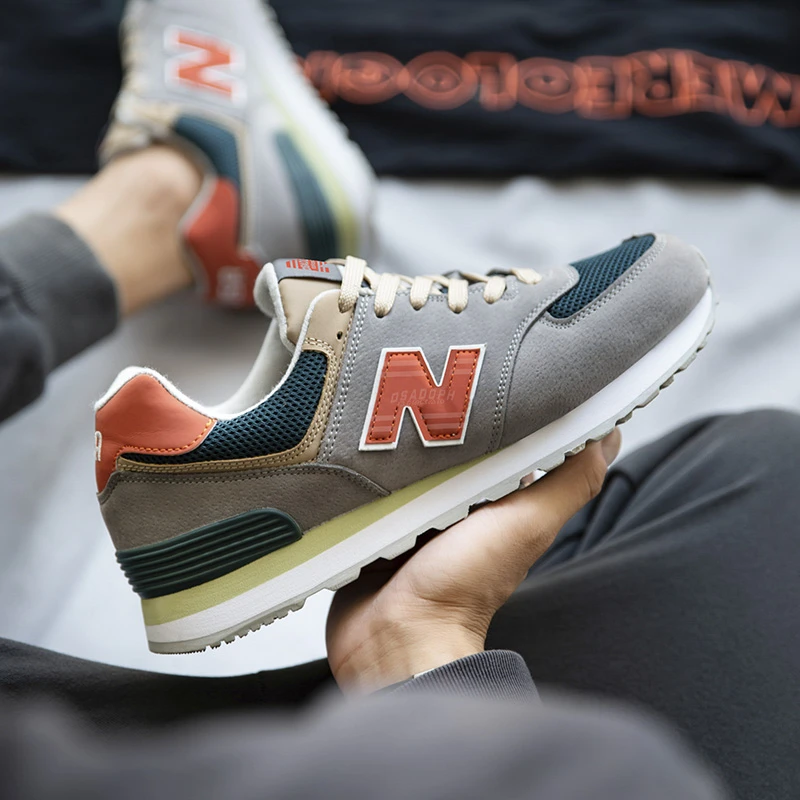 新百伦正品夏季男鞋子574清凉透气轻便厚底耐磨运动鞋女鞋休闲鞋