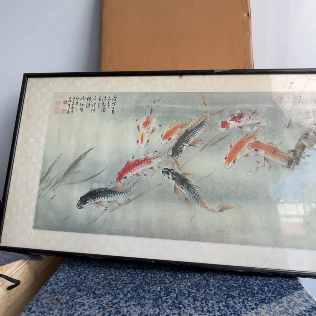 博***斋中古字画作品有磕碰瑕疵拍下看