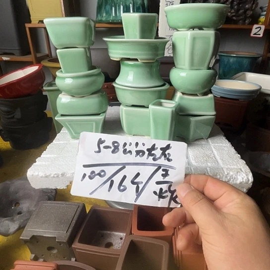 宜兴紫砂花盆福利组合16个