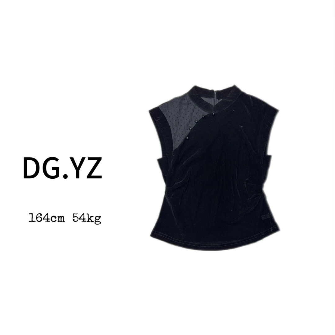 【樱子家】2764F新款不规则衬衫飞飞袖立领盘扣上衣