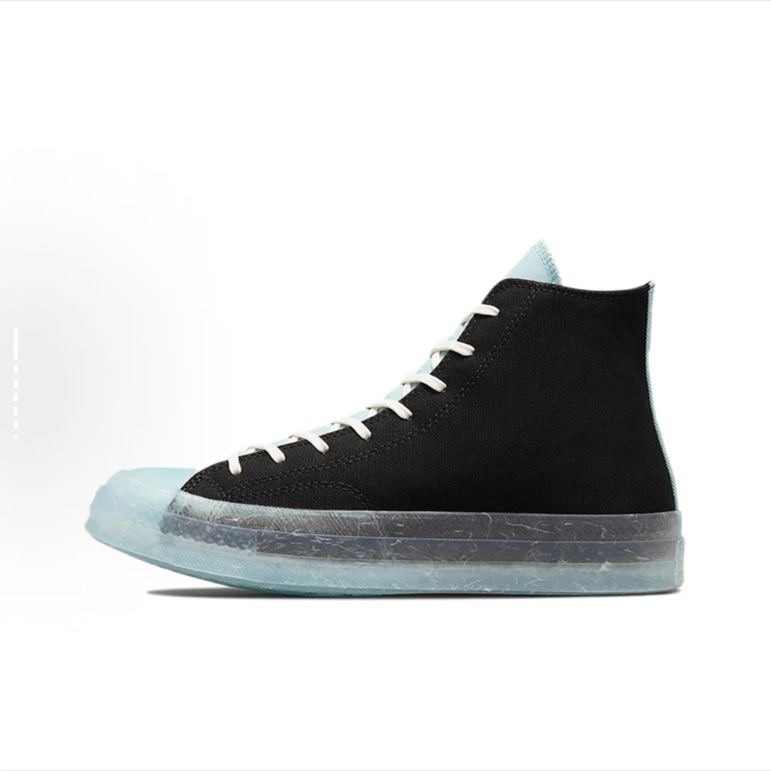 Converse 1970s 果冻底 高帮 帆布鞋 男女同款 黑白蓝171662C