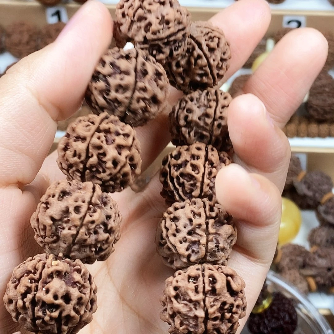 龍***手串金刚菩提精品6瓣蜂窝铁籽大尺寸