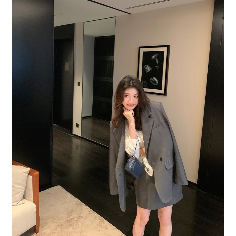 【ALONE SAVOR】龍喜儿 职场高智感西装半身裙套装X906