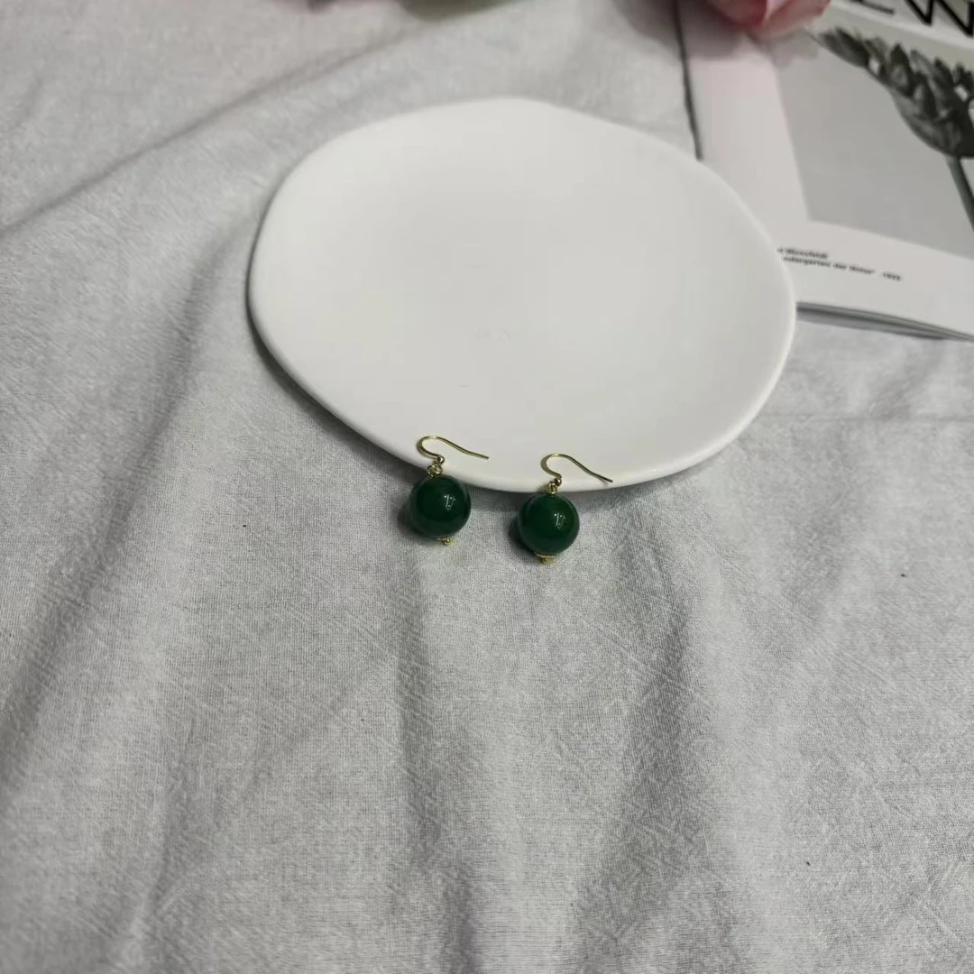 高定珠宝翡翠耳坠RX1034S028