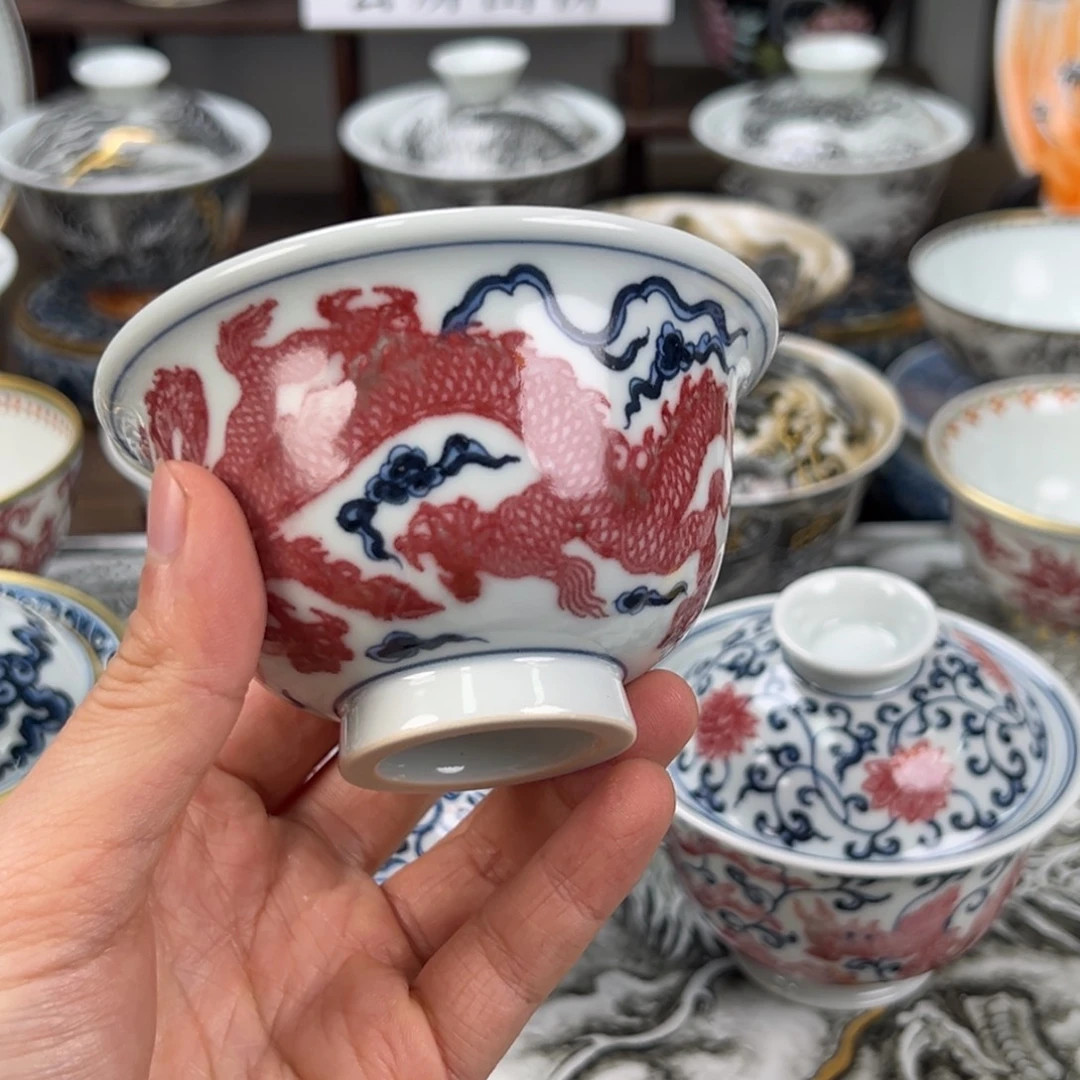 结***美景德镇手工手绘陶瓷