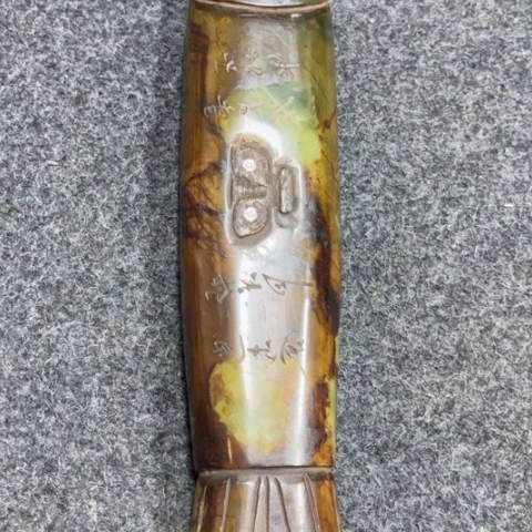 吊坠白玉菩提把件