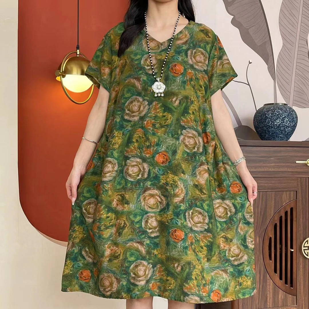 7130夏季新款超显瘦时尚洋气减龄连衣裙