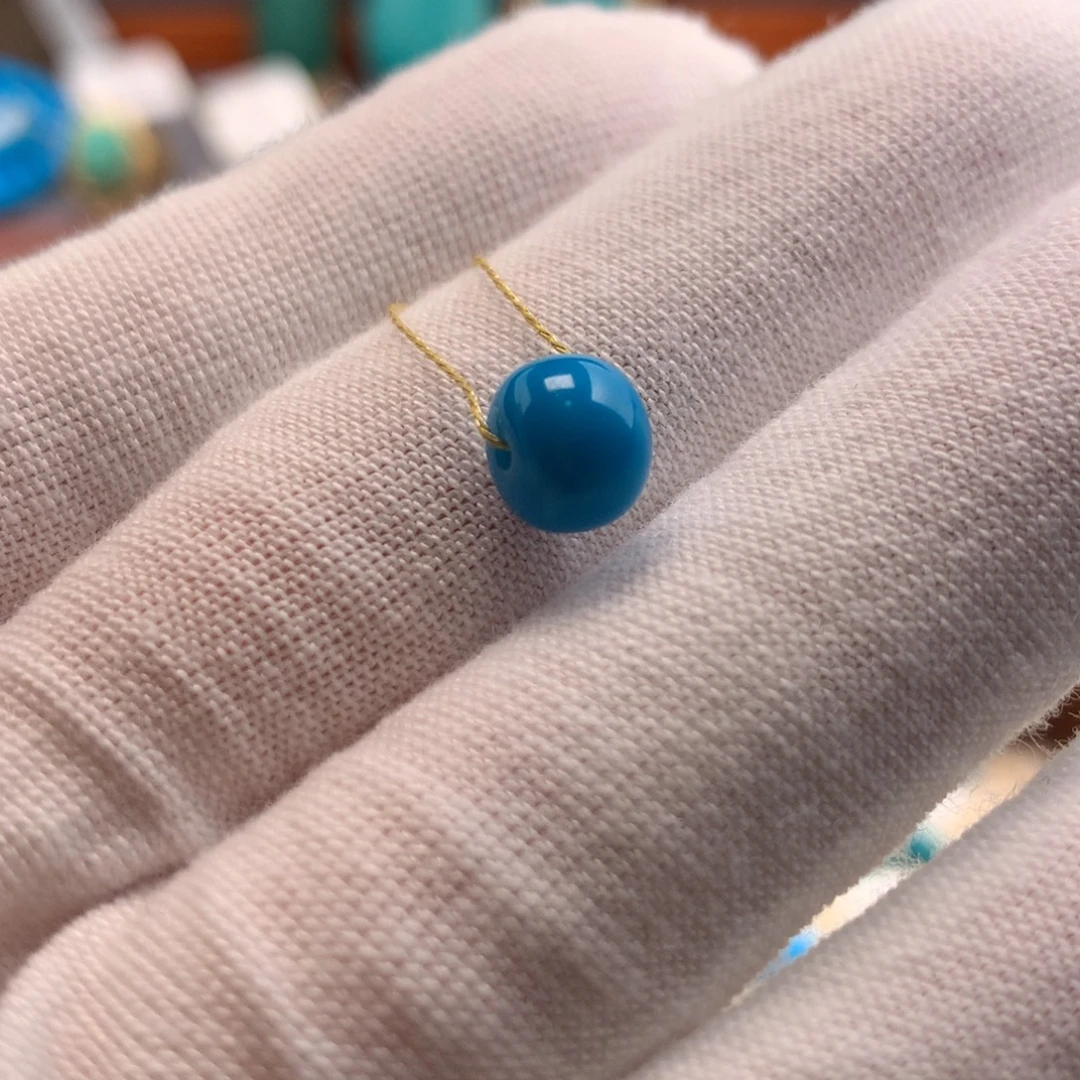 绿松石未镶嵌绿松石7*6mm