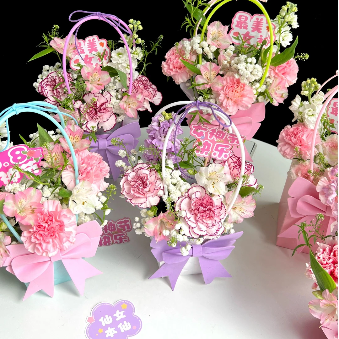 【花园时光】花束配饰花束蝴蝶结公主的花礼盒抱抱桶花艺鲜花蝴蝶结