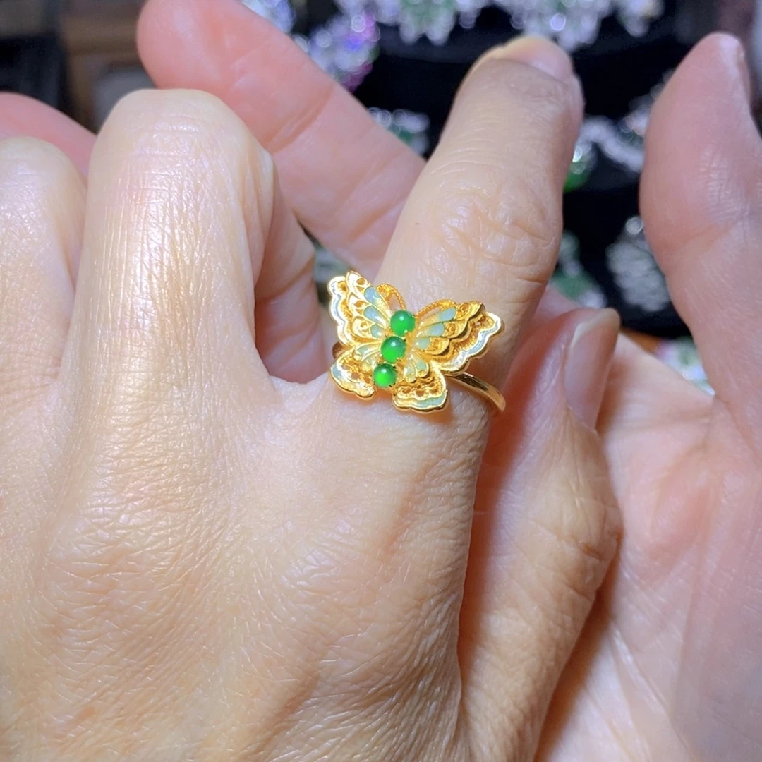 翡翠耳饰银S925镶嵌?****?天然翡翠