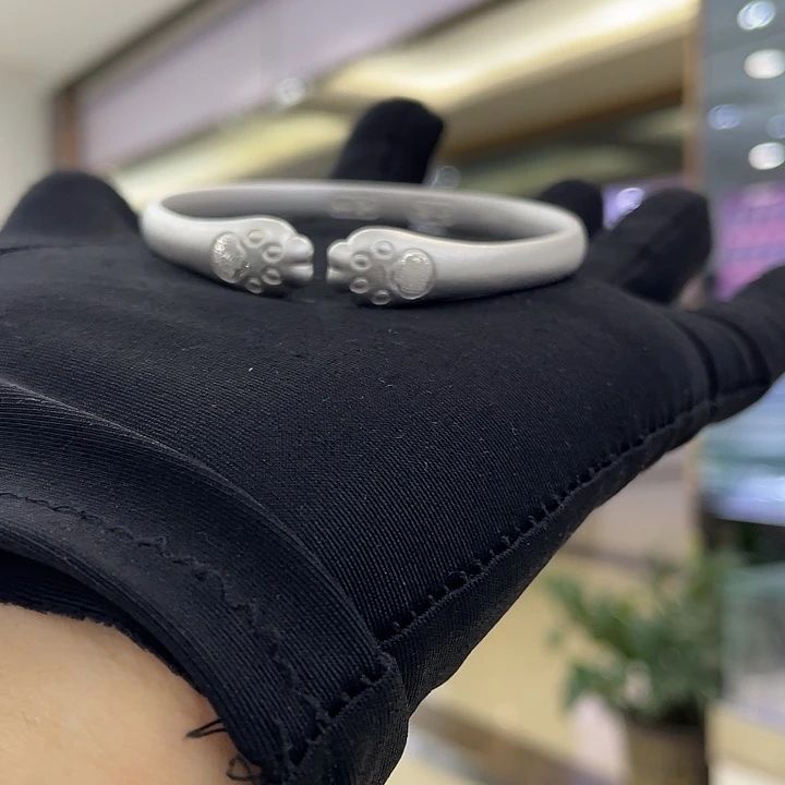 足银足银手镯足银