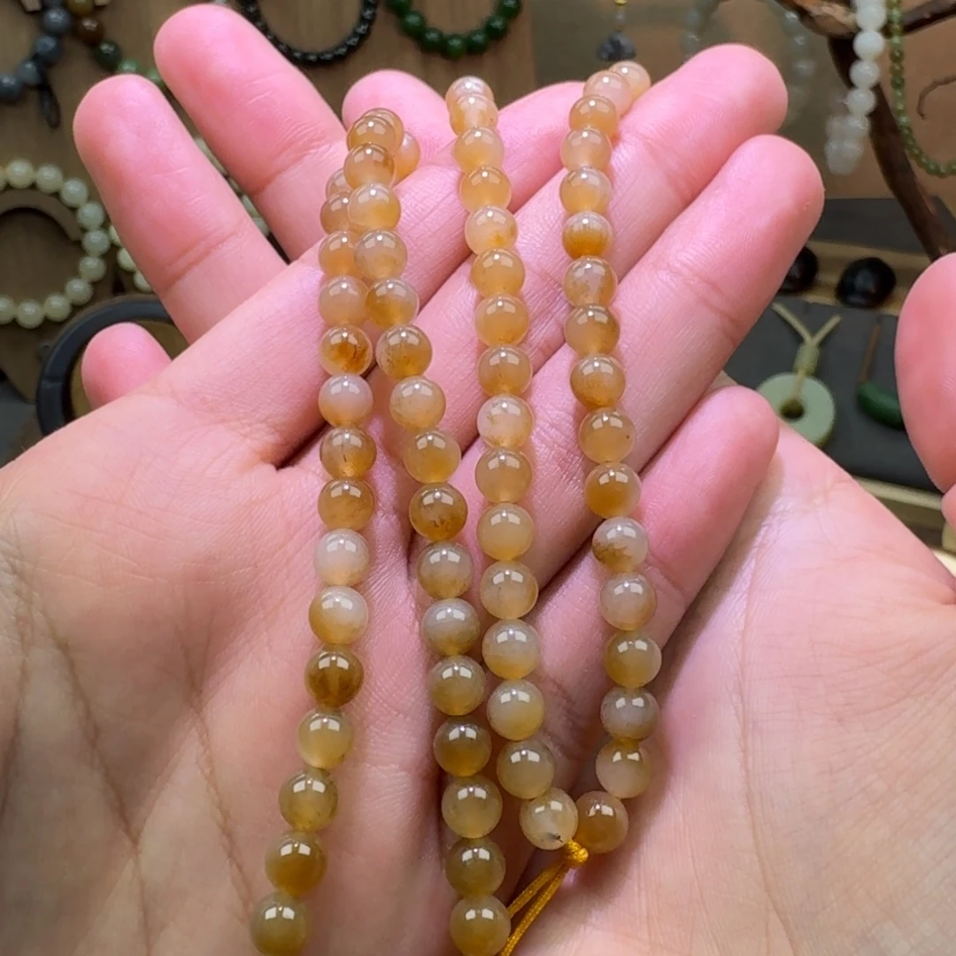 和田玉未镶嵌颈饰卡6糖白108