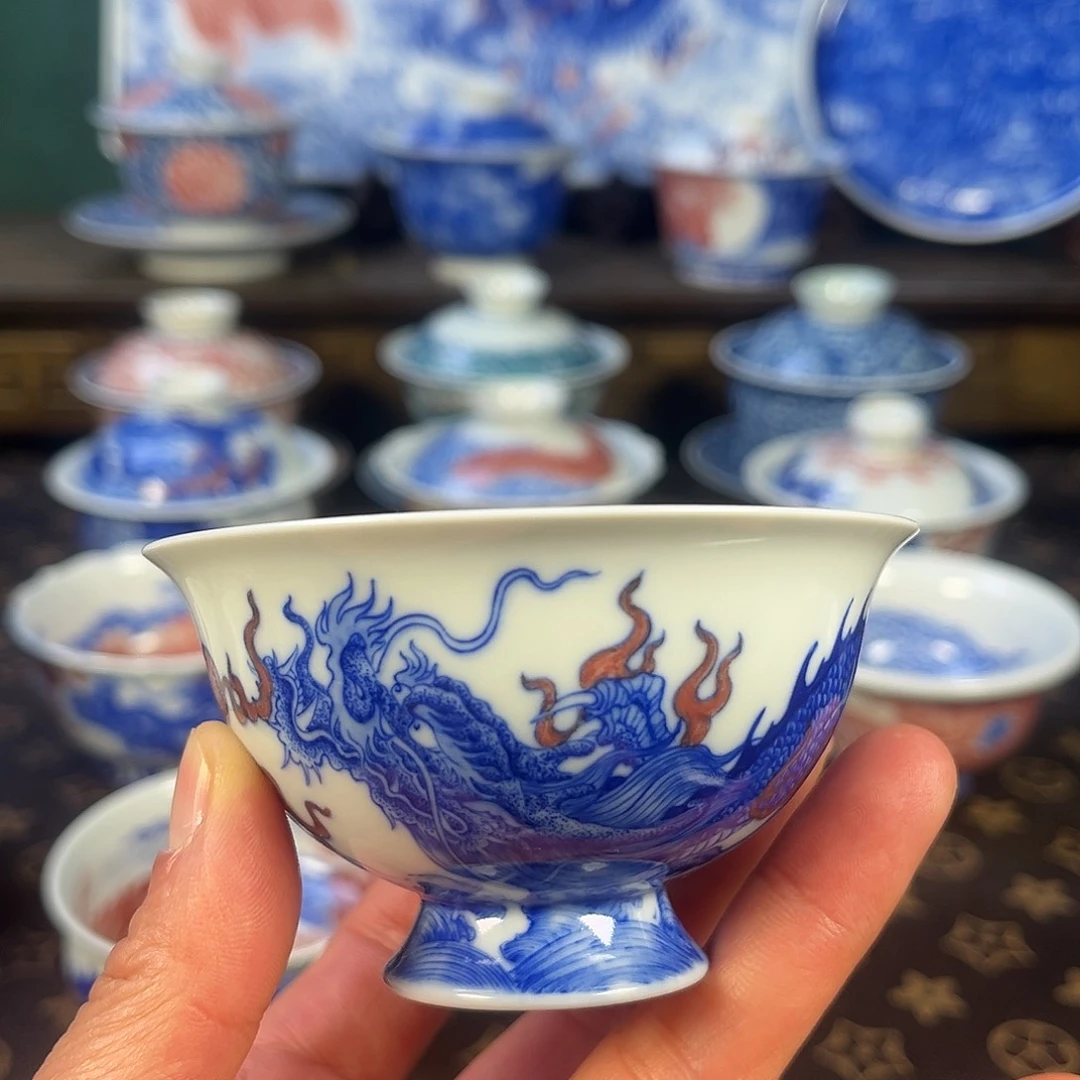 瓷片景德镇市自成堂手工手绘