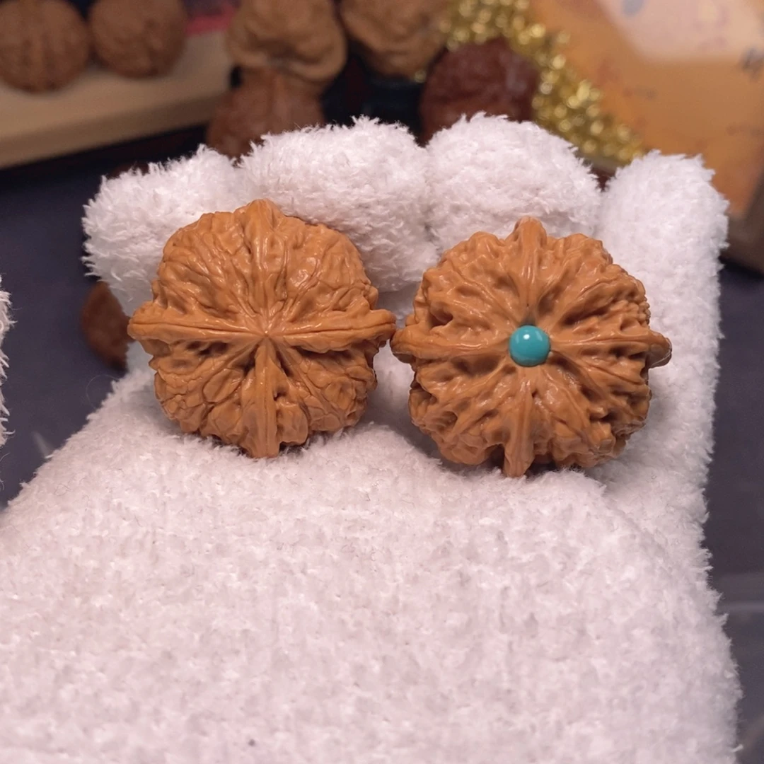 把件文玩核桃发烧友必备系列35尺雨花石四棱