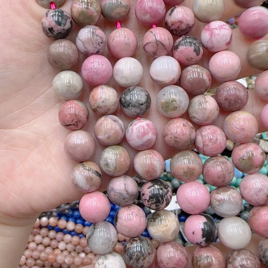 未镶嵌玛瑙/玉髓珠宝半成品原矿蔷薇一条卡十