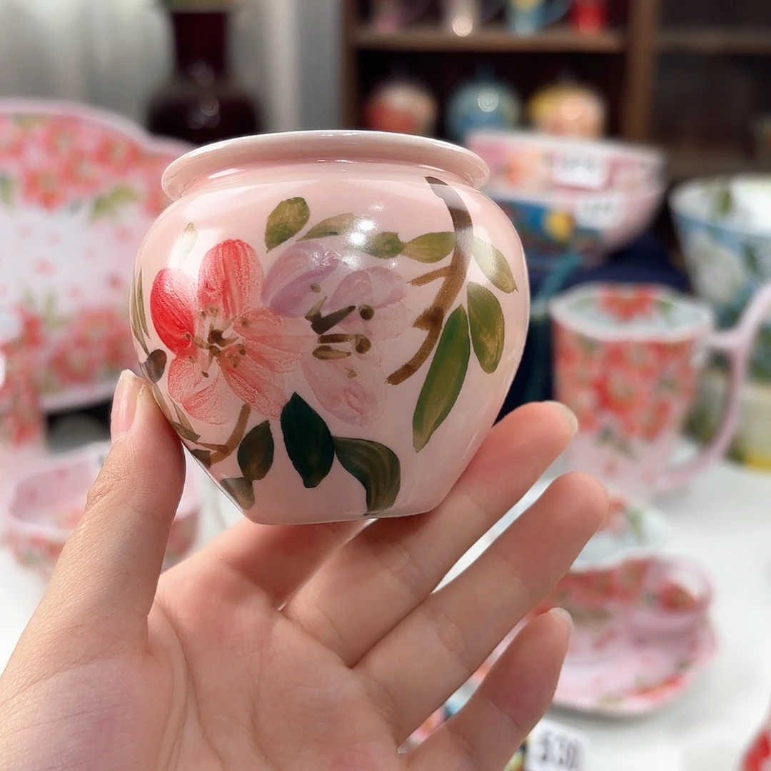景德镇手绘高温釉下彩陶瓷茶具