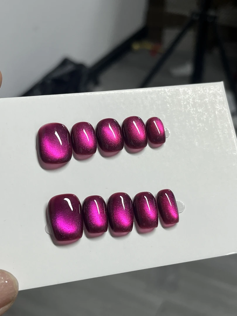 玻璃珠纯色美甲靓丽美高级