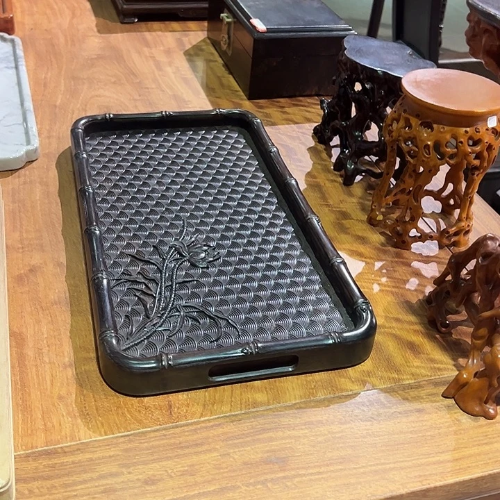 黑酸枝木类成套家具紫光檀文盘