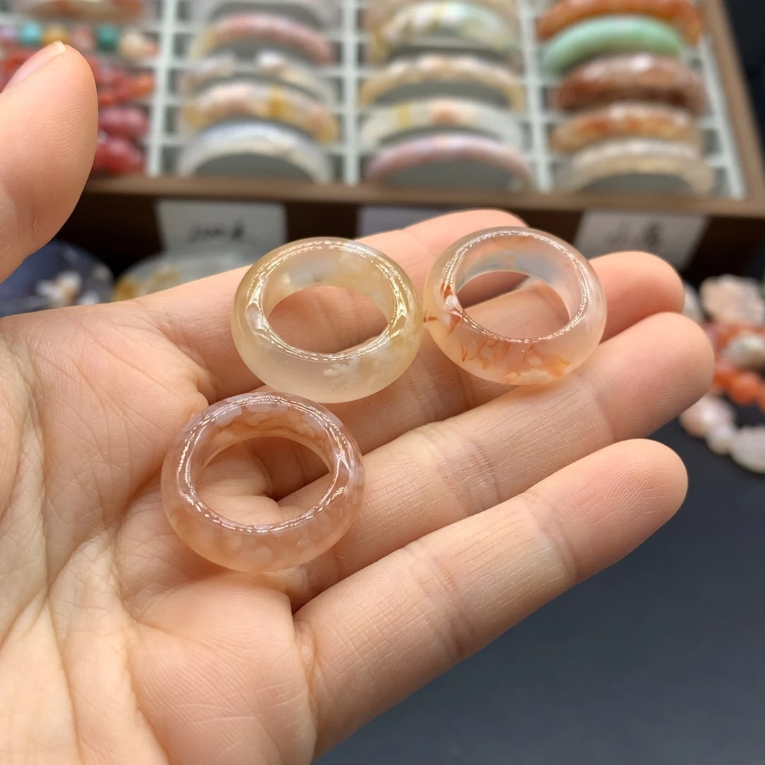 【闪购商品】玛瑙/玉髓戒指未镶嵌米*?