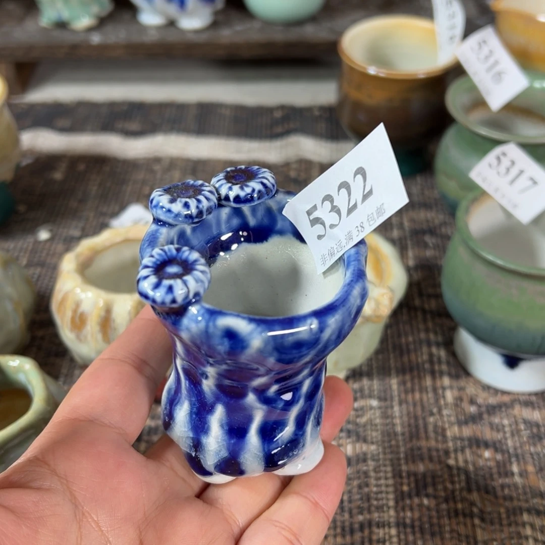 红陶景德镇手工花盆