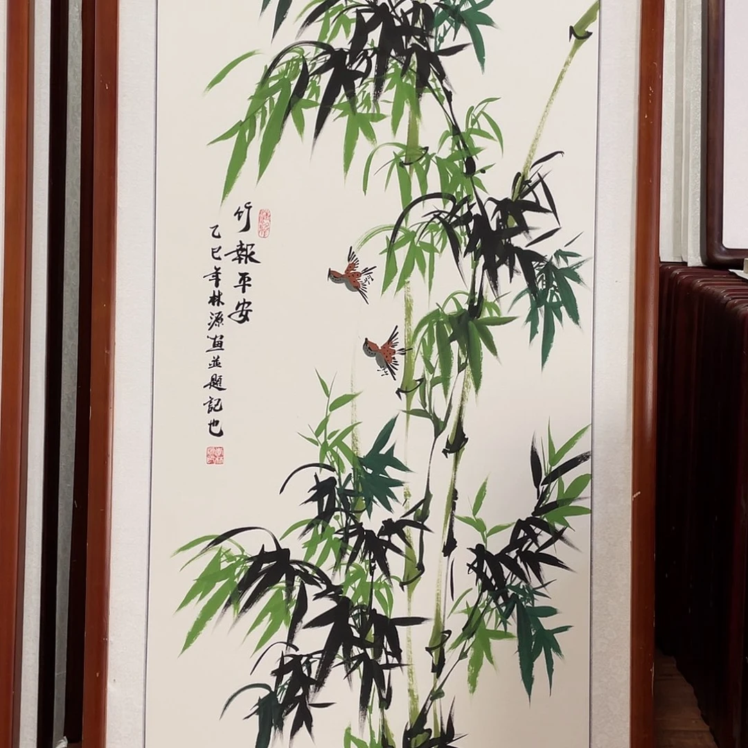 国画带框尺寸63*123厘米