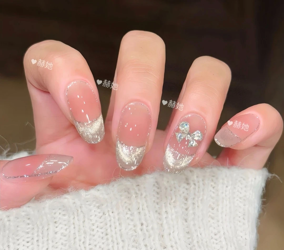 【星辰蝶恋(12片甲)】冰透纯欲爆闪蝴蝶日常轻奢百搭 纯手工穿戴甲