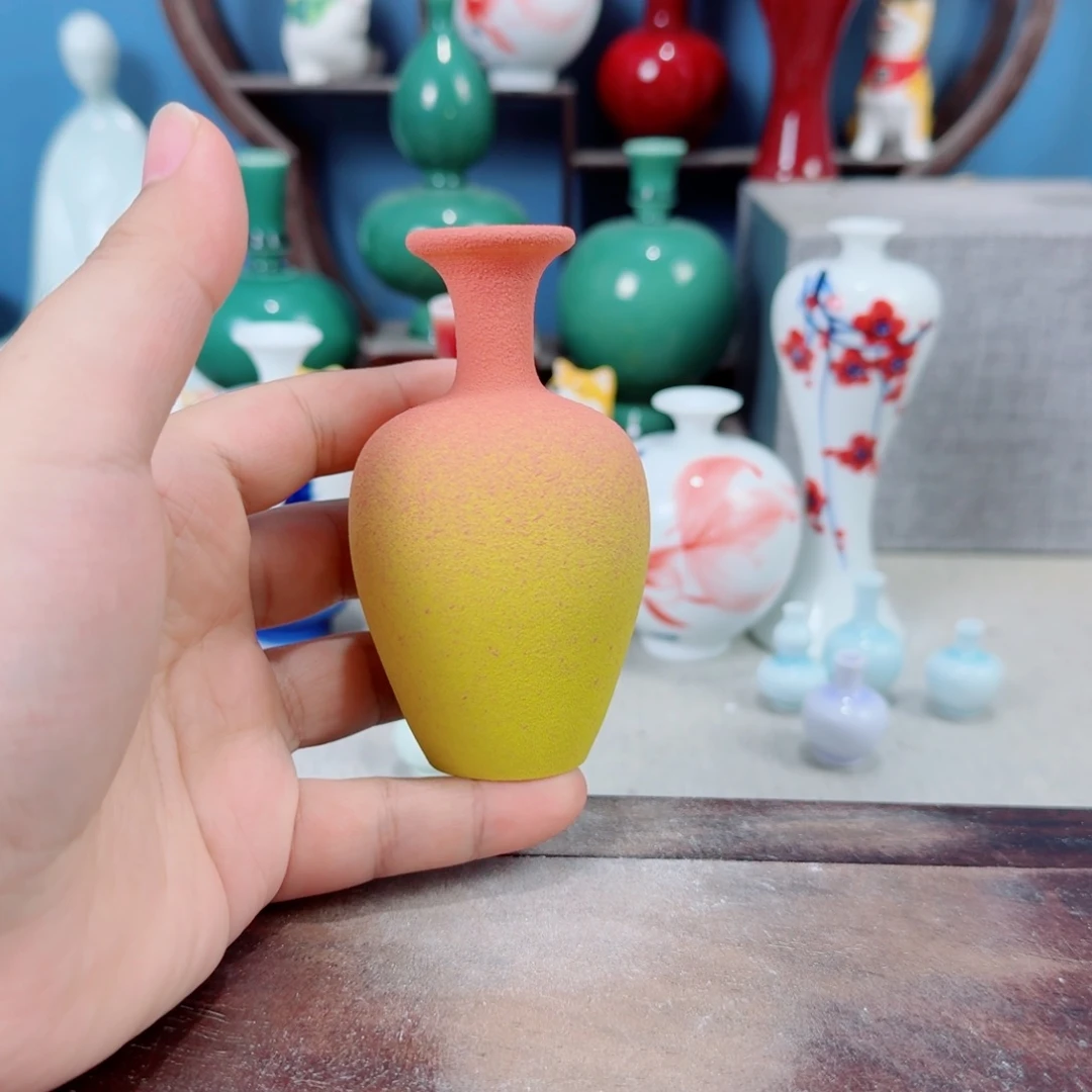 陶瓷手工小花器摆件