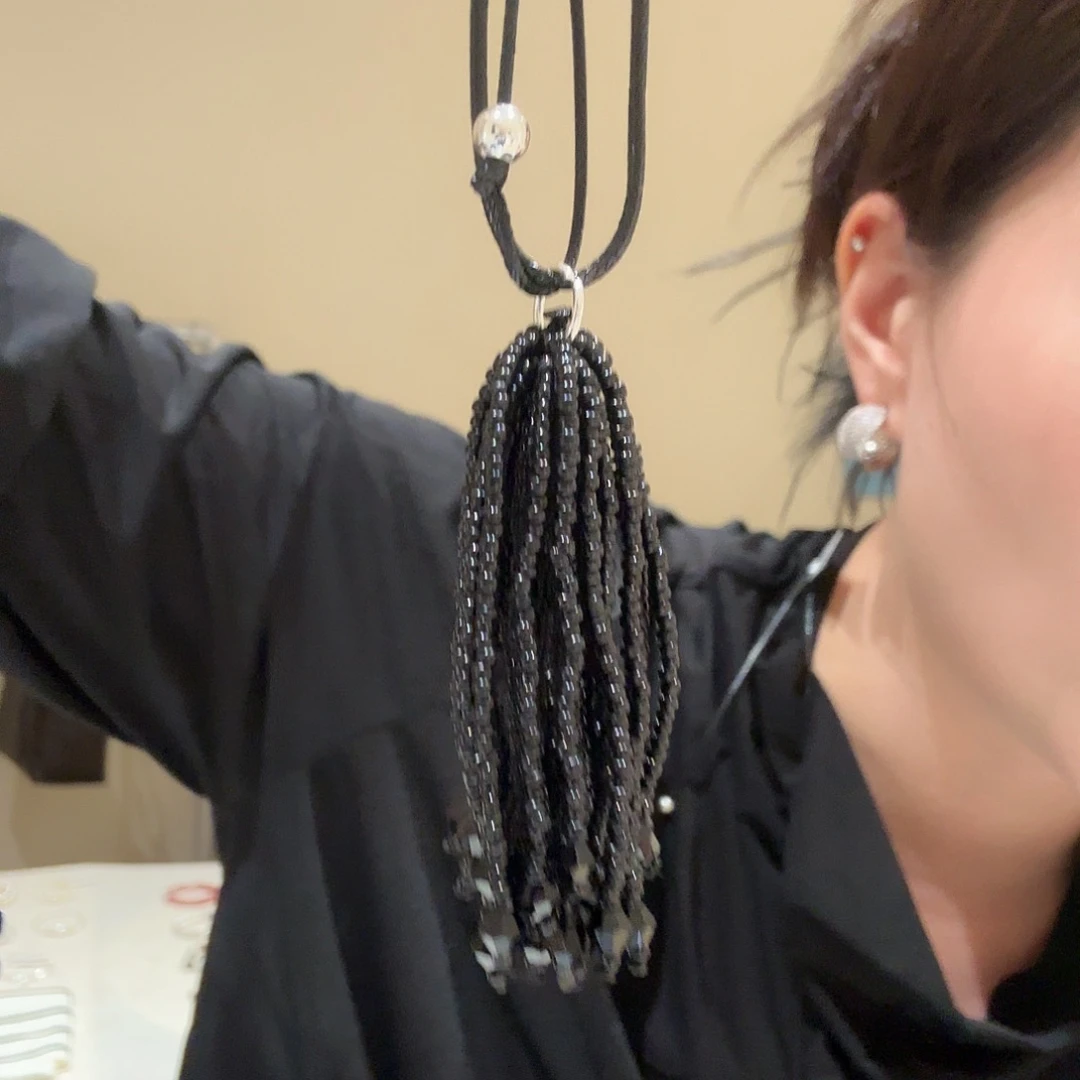 皮质铁合金毛衣链