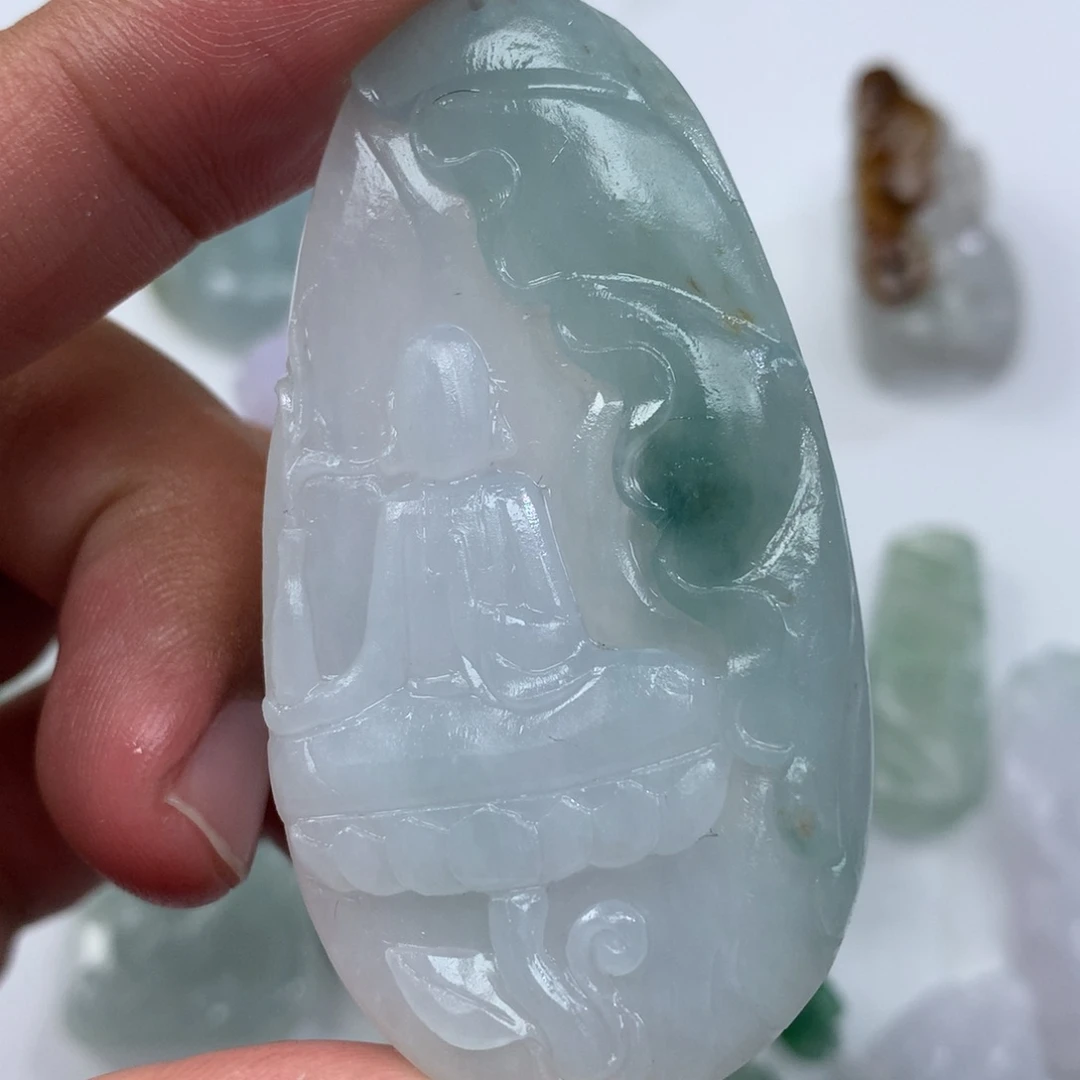 未镶嵌定制翡翠吊坠