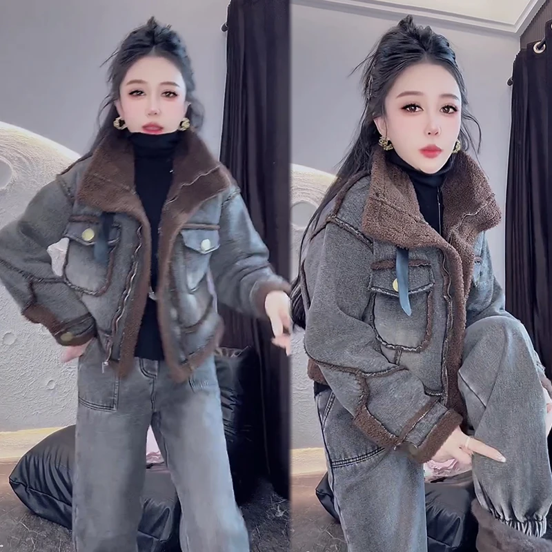 2025秋季新款时尚显瘦气质网红高档套装女高级百搭宽松大码两件套