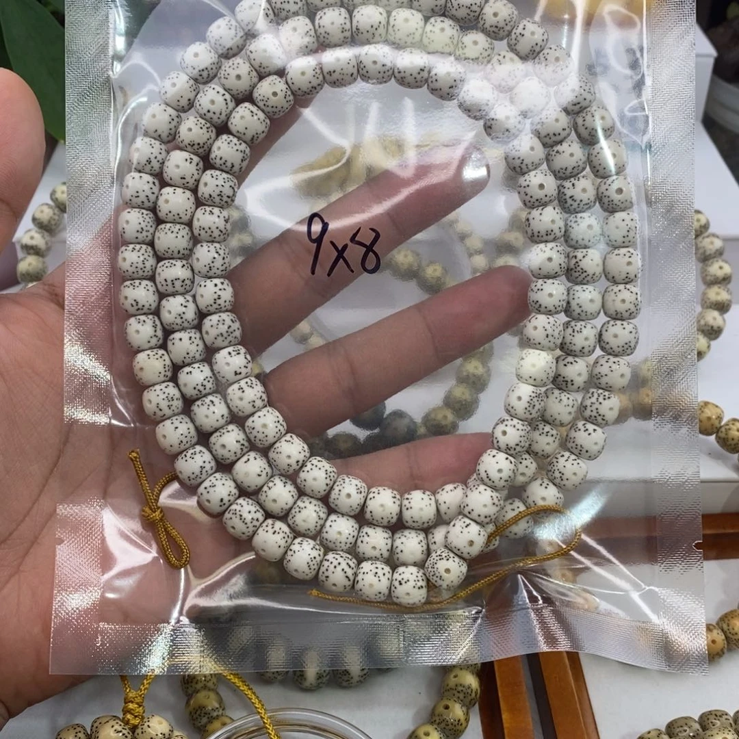 大***花手串星月菩提原白大眼睛脖挂