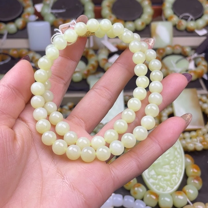 岫岩老玉（透闪石质玉）未镶嵌手链