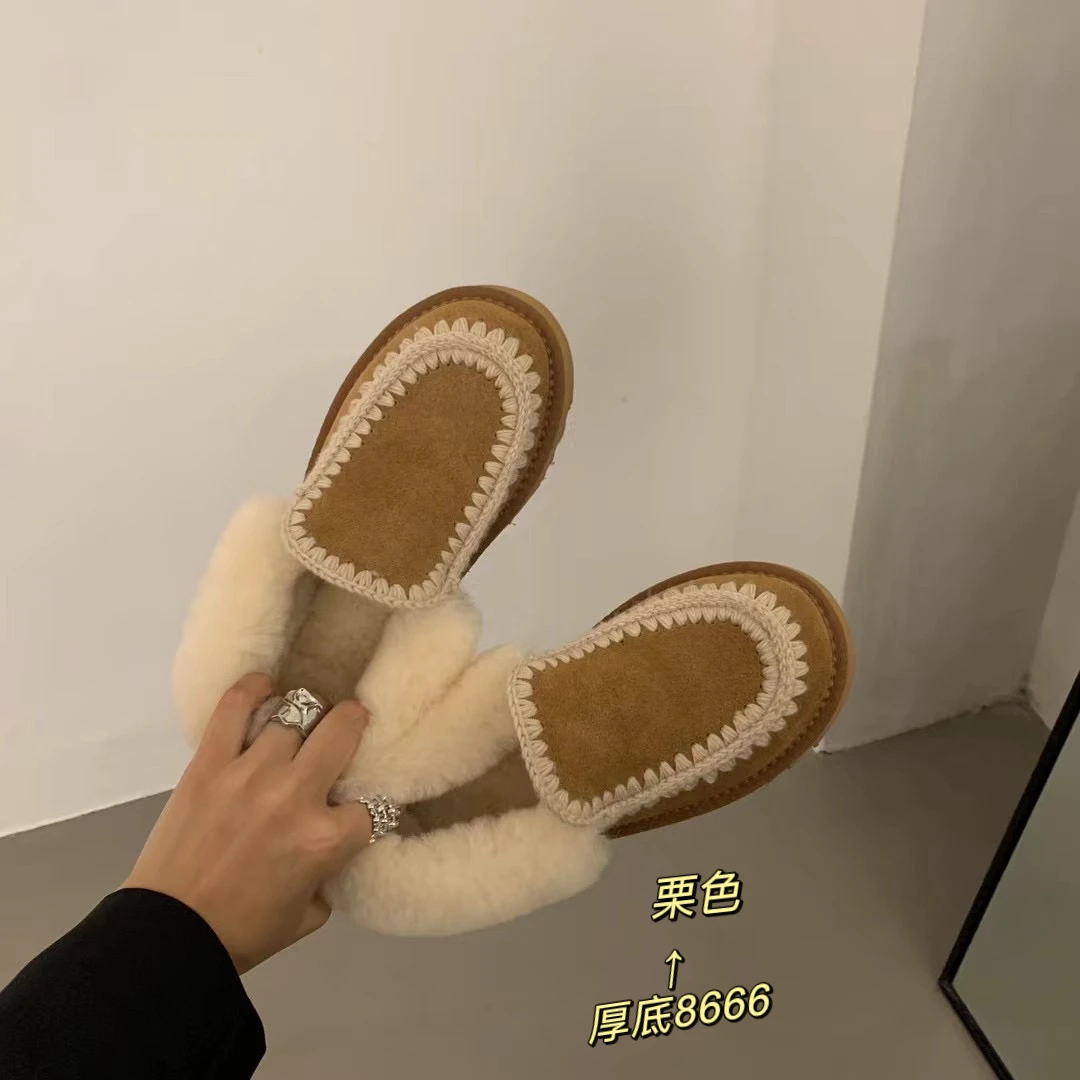 8666 毛毛雪地靴 （拍大一码）