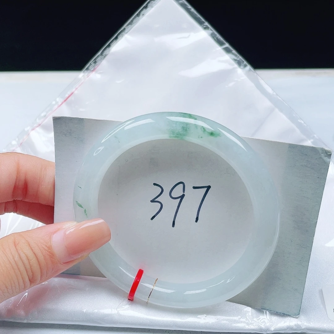 翡翠未镶嵌手镯53圆条