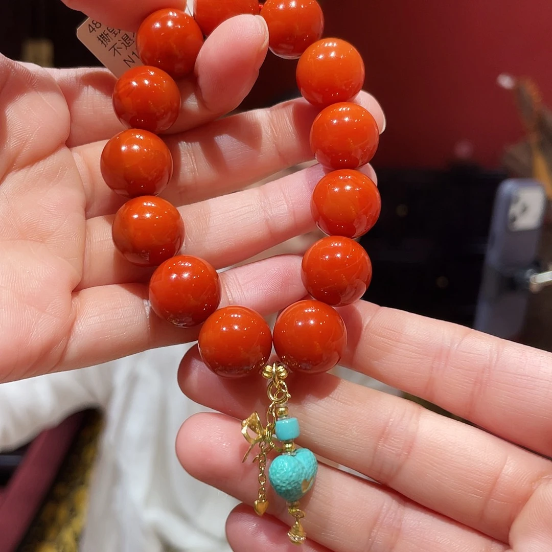 南红玛瑙未镶嵌手链