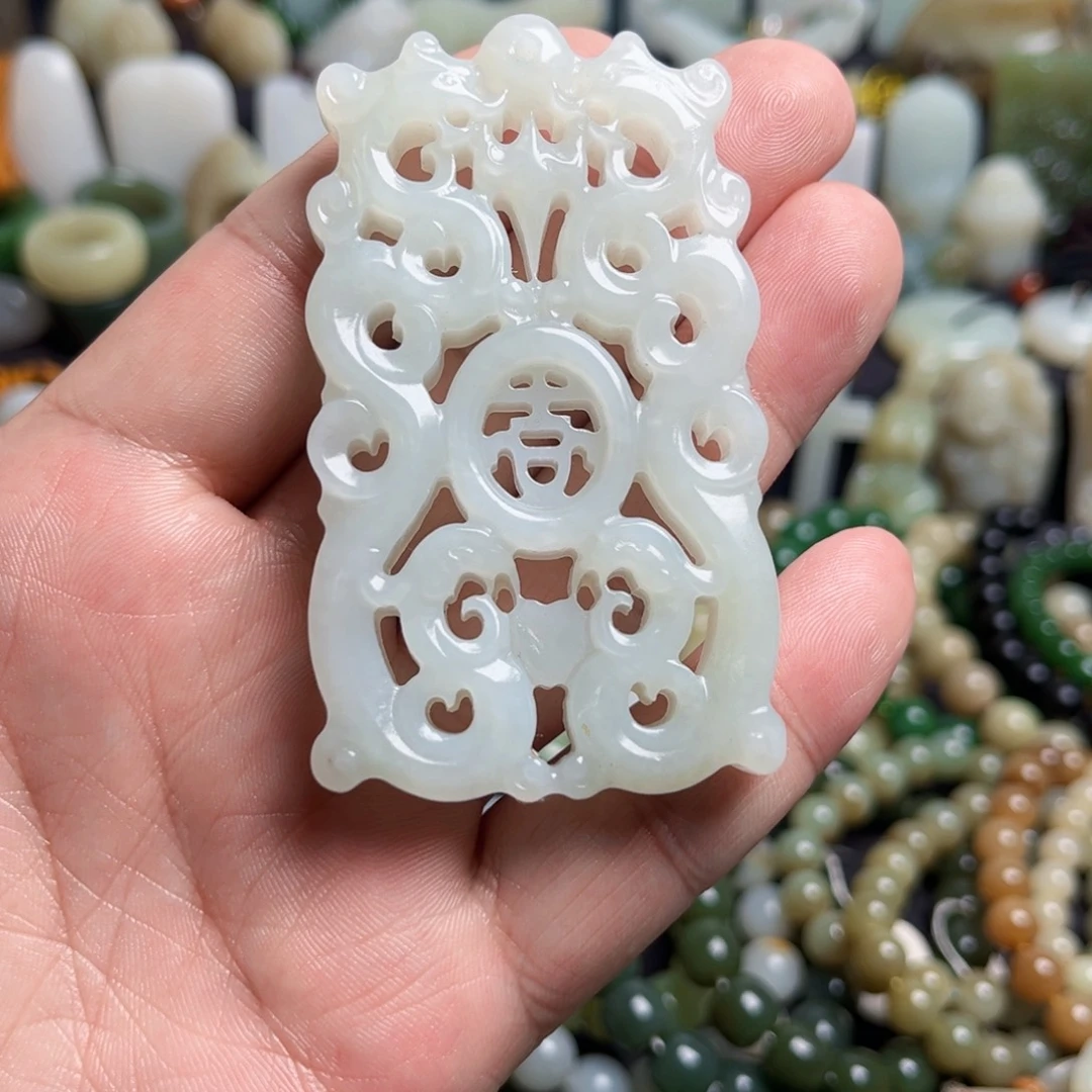 和田玉未镶嵌吊坠(不含链)