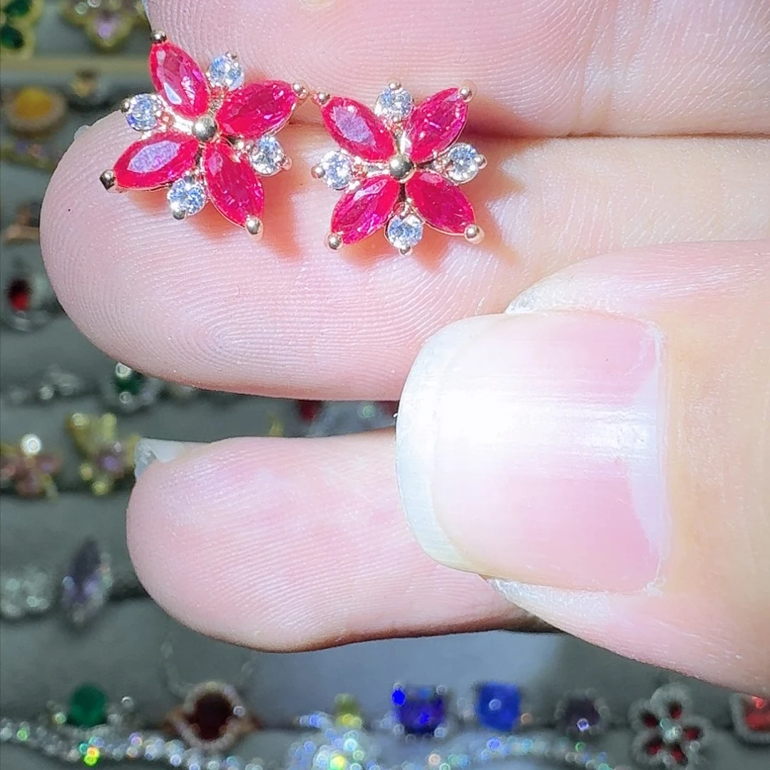 绿水晶戒指银S925镶嵌