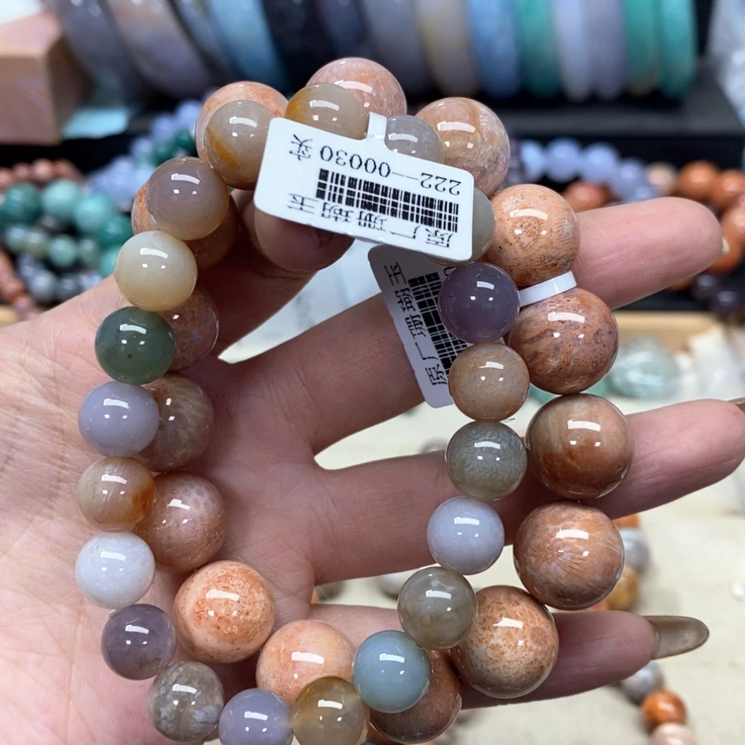 硅化珊瑚（珊瑚玉）手链未镶嵌(276