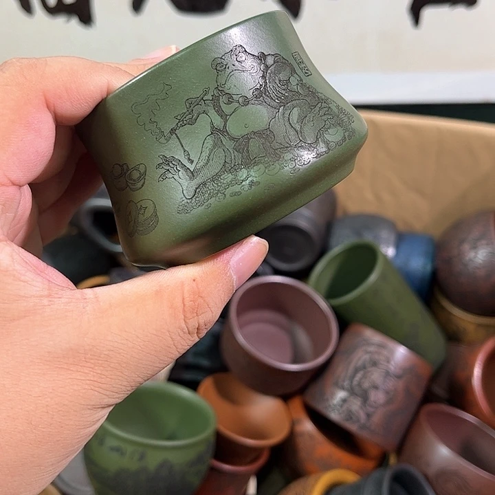茶杯紫砂全手工紫砂主人杯