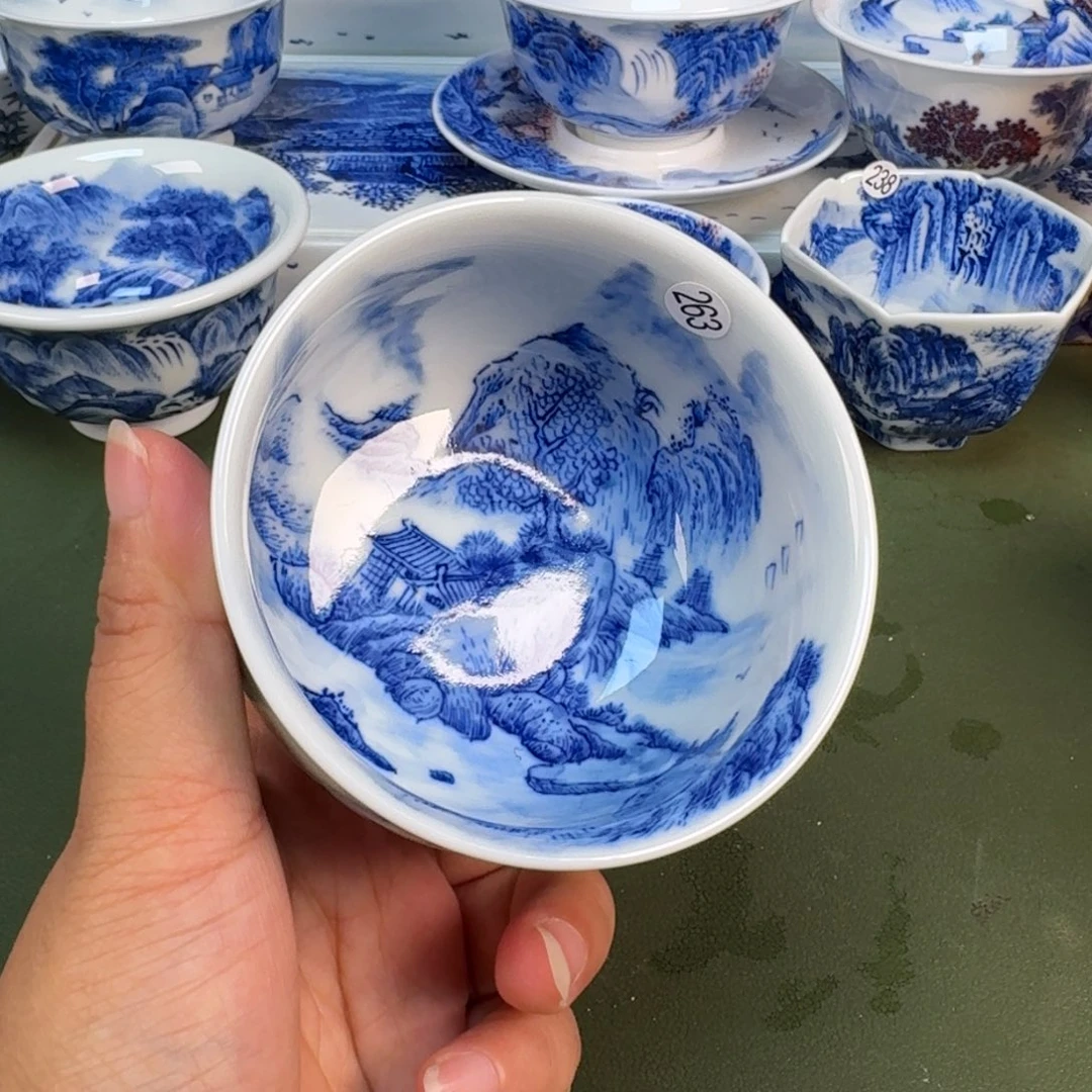 景德镇纯手绘茶具圆圆263