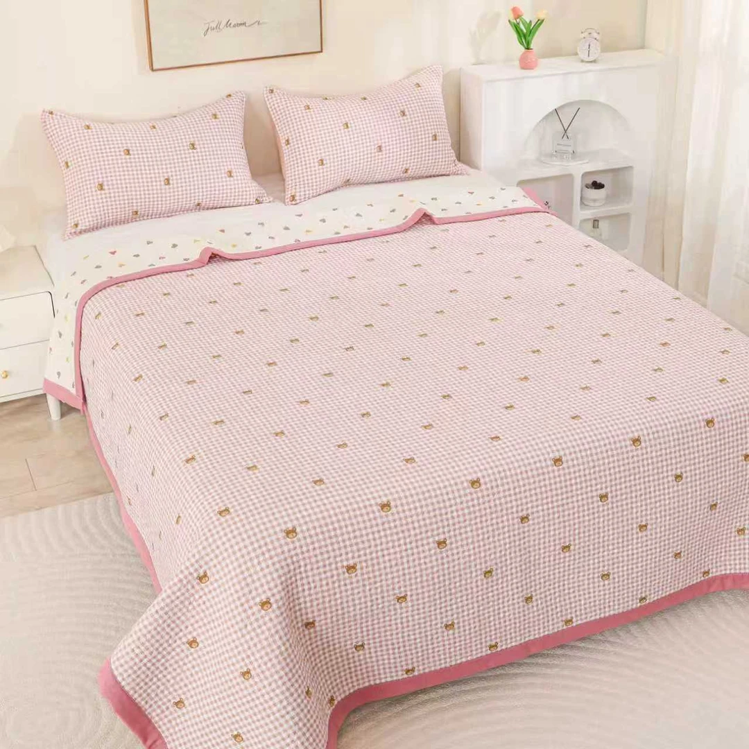 简约风防滑四季通用床盖2米*2.3米母婴榻榻米绗缝毯可机洗