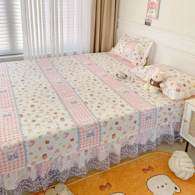 定做纯棉床盖单件全棉榻榻米大炕床单夹棉加厚农村防滑炕垫炕套罩