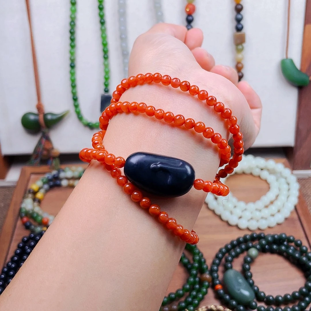 未镶嵌手链南红玛瑙