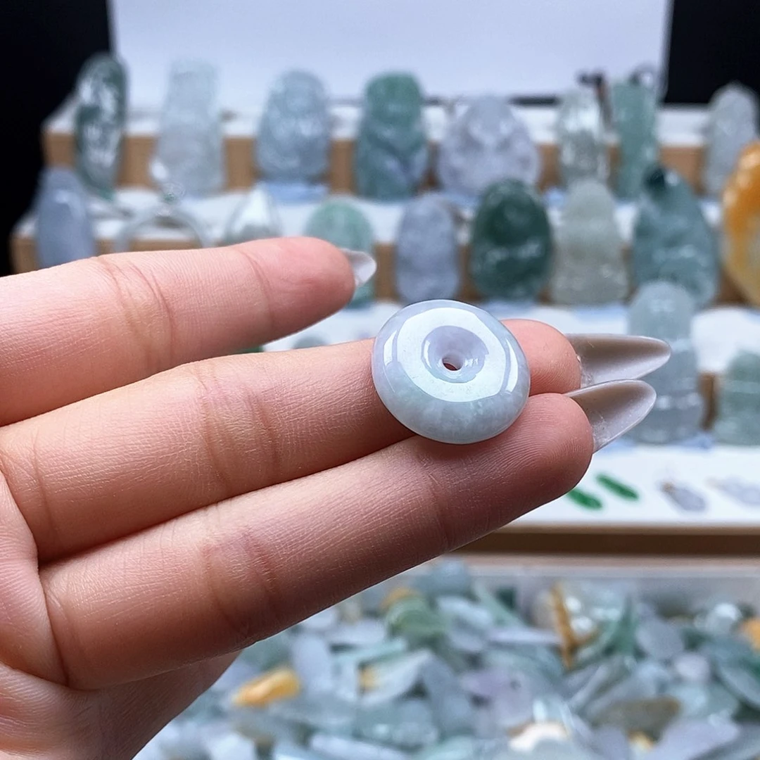 翡翠未镶嵌吊坠(不含链)74平安扣吊坠