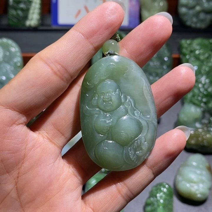 和田玉未镶嵌挂件