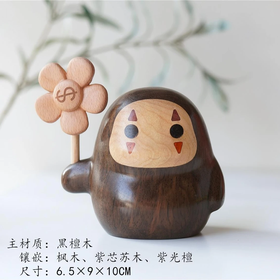 [瑕疵]大胖瘦无脸男有钱花摆件一物一拍瑕疵处理不退不换